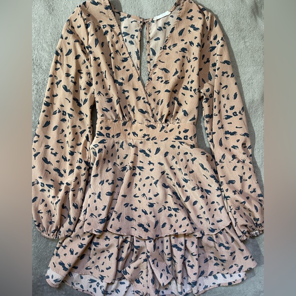 Printed Dress Romper - Picture 3 of 3